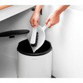 Cos de gunoi pentru dulap, Brabantia, White, 15 L, 30x29.3x34.7 cm, otel, alb