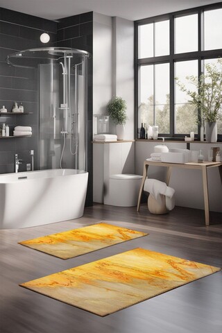 Set covorase de baie, Cartwright, CT-5037, Poliester, Multicolor