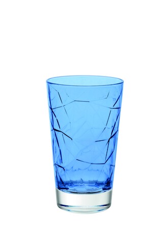 Set 6 pahare diverse bauturi, Vidivi, Dolomiti, 420 ml, sticla, albastru mezoni.ro