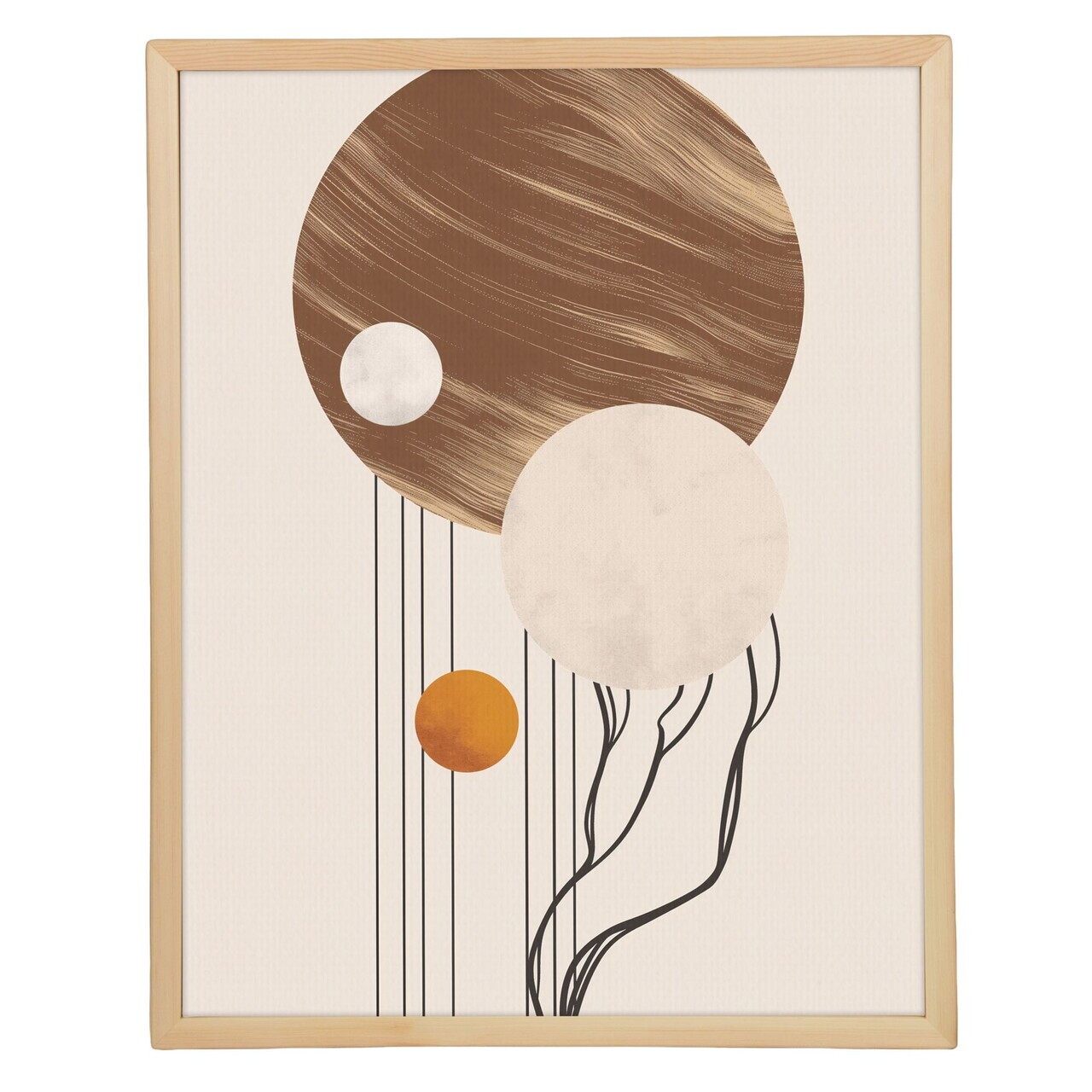 Tablou decorativ, Cc-D-Ah-1039 70 x 95, Canvas, Cadru: 100% LEMN (Grosime: 18 mm), Multicolor - view 2