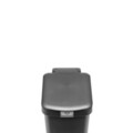 Cos de gunoi cu pedala, Brabantia, StepUp, 10 L, 26.5x20.3x38.1 cm, polipropilena, gri inchis