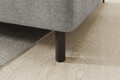 Coltar extensibil dreapta 3 locuri ELTAP, RT-03NU, Barea, 208x160x100 cm, lemn/poliester, gri deschis