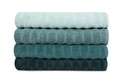 Set 4 prosoape de baie 406, Beverly Hills Polo Club, 70x140 cm, bumbac, albastru petrol