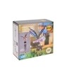 Lampa de gradina cu clopotei Dragonfly , 32x22x100 cm, metal, rosu