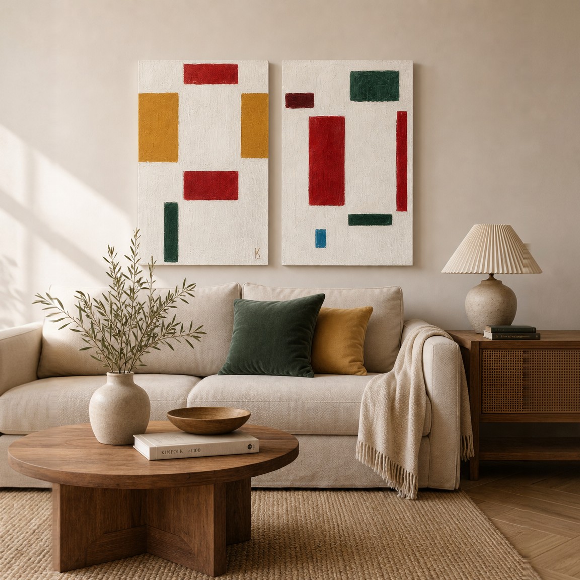 Tablou decorativ, Huhu3201, Cadru: Lemn de pin, Multicolor