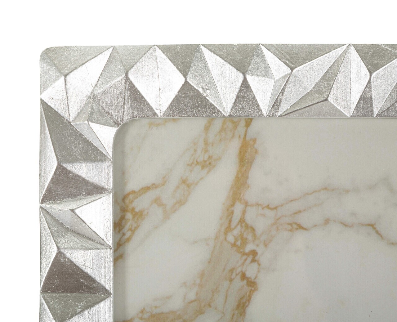 Rama foto, Embossed Diamonds, Mauro Ferretti, polirasina, 20x25 cm, argintiu — imaginea 5