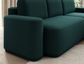 Coltar extensibil dreapta 4 locuri ELTAP, Aurumm, 285x180x92 cm, lemn/poliester, verde inchis