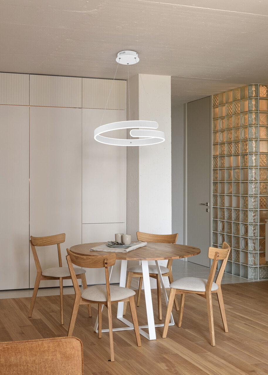 Lustra Parma, RL, 50x150 cm, 37W, 1x SMD, metal, alb mat