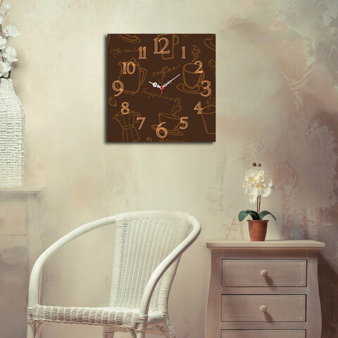 Ceas de perete, msk-18, mdf, dimensiune: 40 x 40 cm, multicolor
