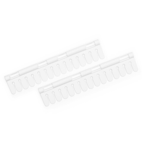 Suport pentru uscat sosete 2 piese, Brabantia, White, 22x4.5x1.4 cm, polipropilena, alb