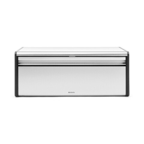 Cutie pentru paine, Brabantia, Fall Front  Fingerprint Proof , 46.5x25x18.7 cm, otel, argintiu/negru mat