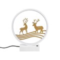 Lampa de masa, Shadow, 526SHD1144, Metal, Alb/Auriu