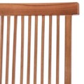 Scaun pliabil pentru gradina Kayla, 56 x 60 x 90 cm, lemn de tec, natural