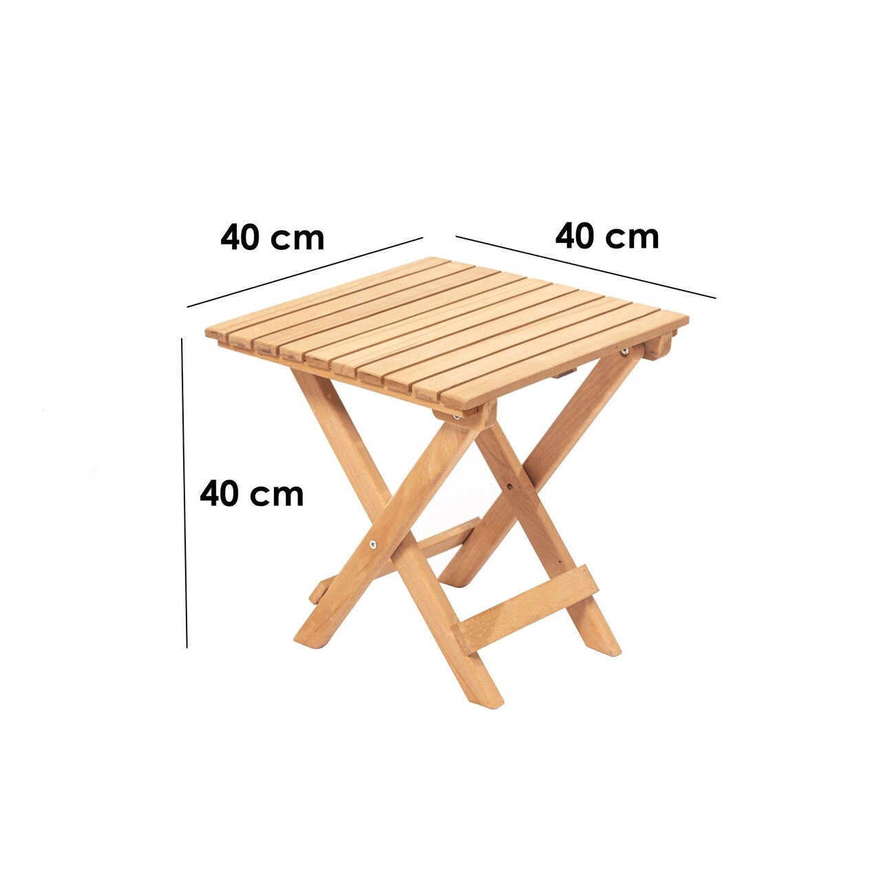 Masuta de cafea pentru gradina, Hanah Home, My019, 40x40x40 cm, Maro - imagine 5
