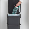 Cos de gunoi, Brabantia, Sort&Go, 40 L, 34.5x26.8x62 cm, polipropilena, gri