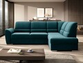 Coltar extensibil dreapta 3 locuri ELTAP, RT-39LU, Siber, 270x186x93 cm, lemn/poliester, verde