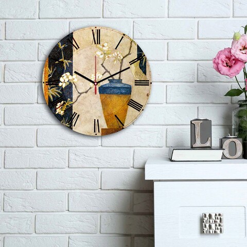 Ceas de perete, 3030ms-052, mdf, ø30 cm, multicolor