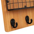Cuier cu 2 cosuri Creaciones Meng, 23x6.5x38.5 cm, lemn de brad