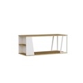 Masuta de cafea, Arnetti, Lissa, 120x50x48 cm, PAL, Safir / Alb