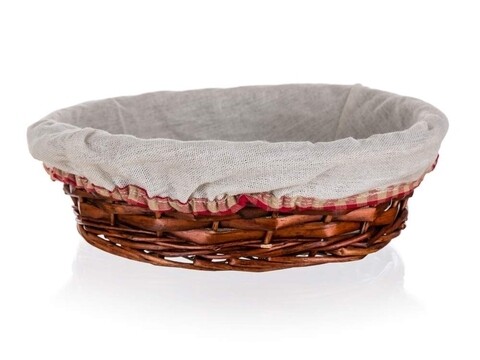Cos pentru depozitare, classic round, home decor, 25x7 cm, rachita