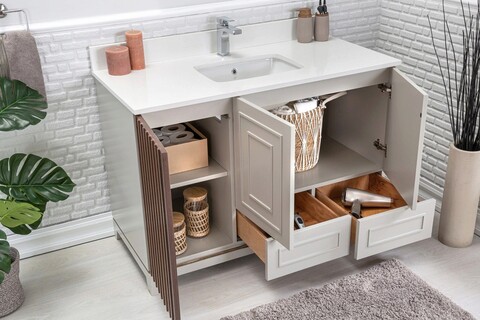 Set mobilier de baie (2 piese), jussara, ohio 48, gri