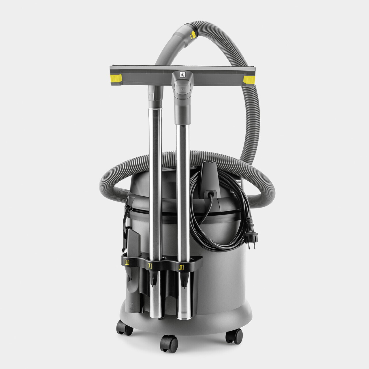Aspirator umed-uscat profesional NT 27/1 Advanced, Karcher, gri — imaginea 4