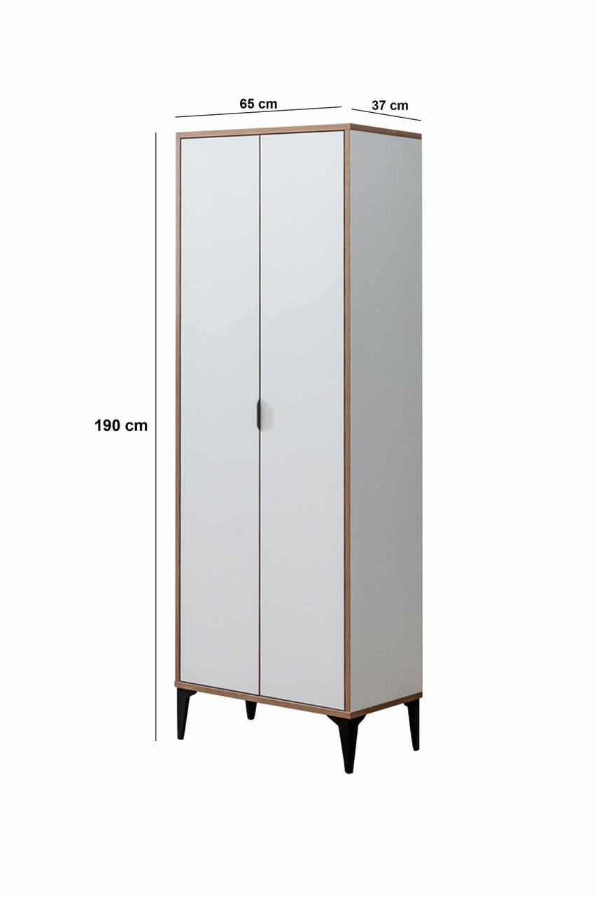 Dulap multifunctional, Hanah Home, Arden, 65x190x37 cm, Alb - view 9