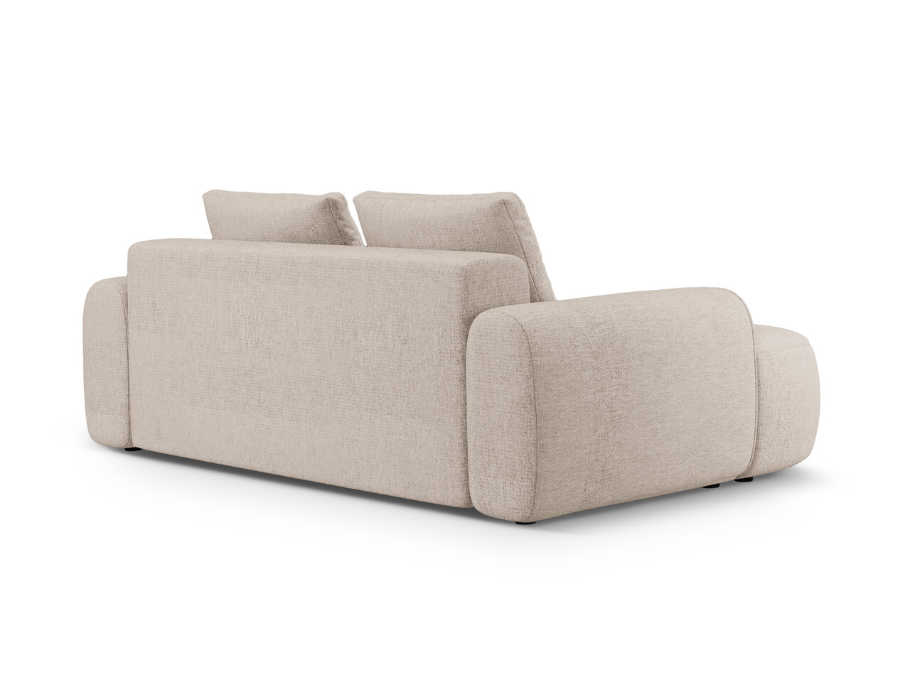 Canapea 3 locuri, Linz, Cosmopolitan Design, 200x100x84 cm, tesatura structurata, bej sand