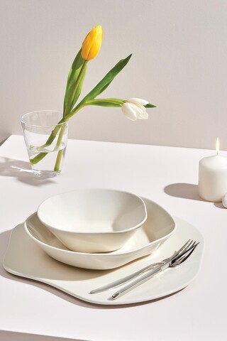 Farfurie breakfast, kutahya porselen, skl35pt0014, Ø34.5 cm, portelan, alb