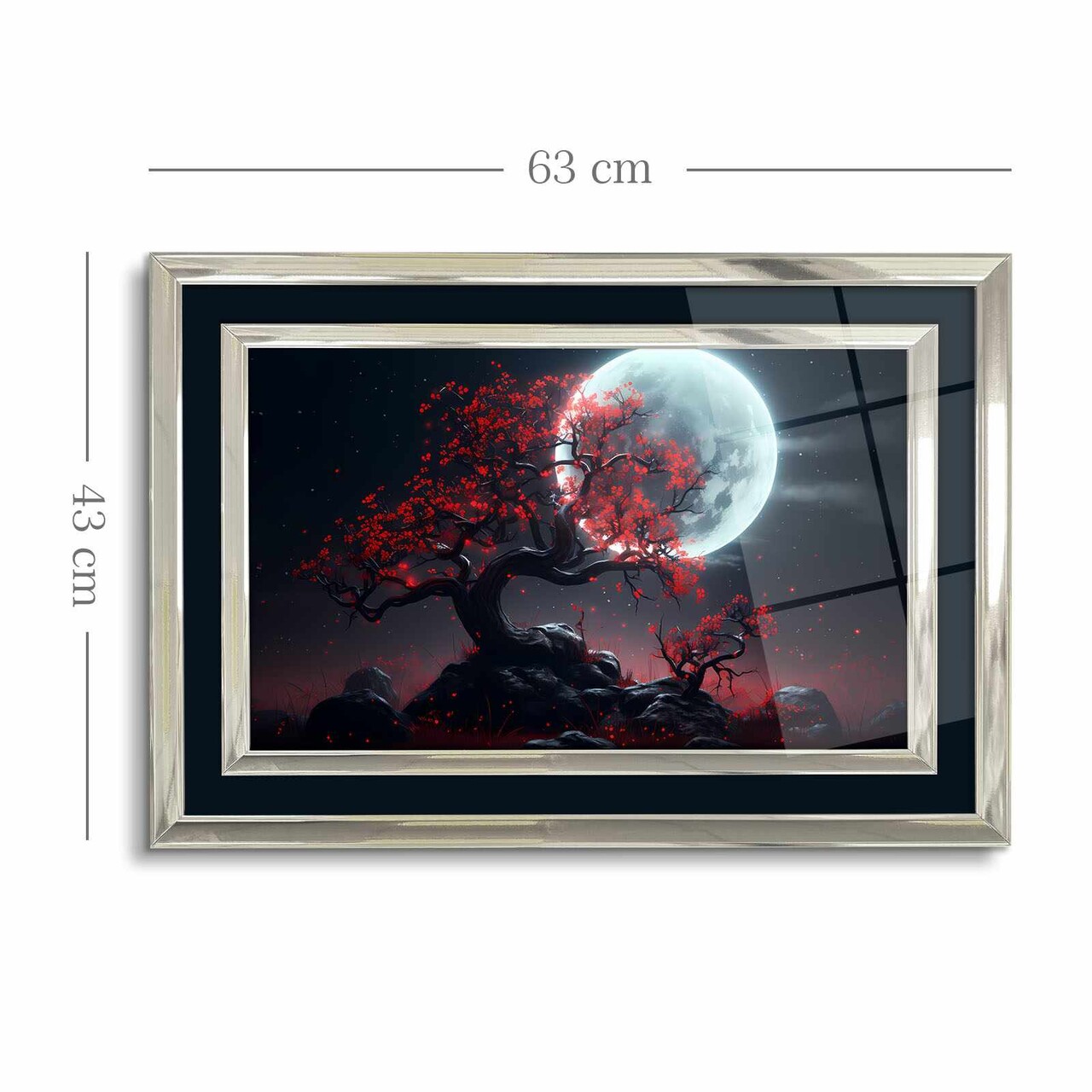 Tablou decorativ, 4363Kromgumusct, Cadru: 100% LEMN MASIV (Grosime: 2,5 cm), Multicolor - view 4