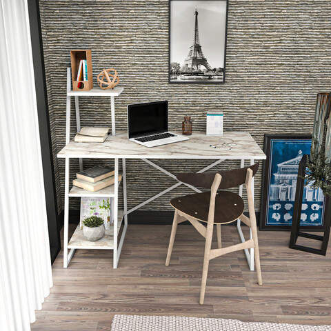 Birou, retricy, admira, 120x60x120 cm, pal, alb