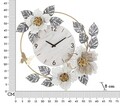 Ceas de perete Flowers, Mauro Ferretti, 64 x 64 cm, fier, multicolor