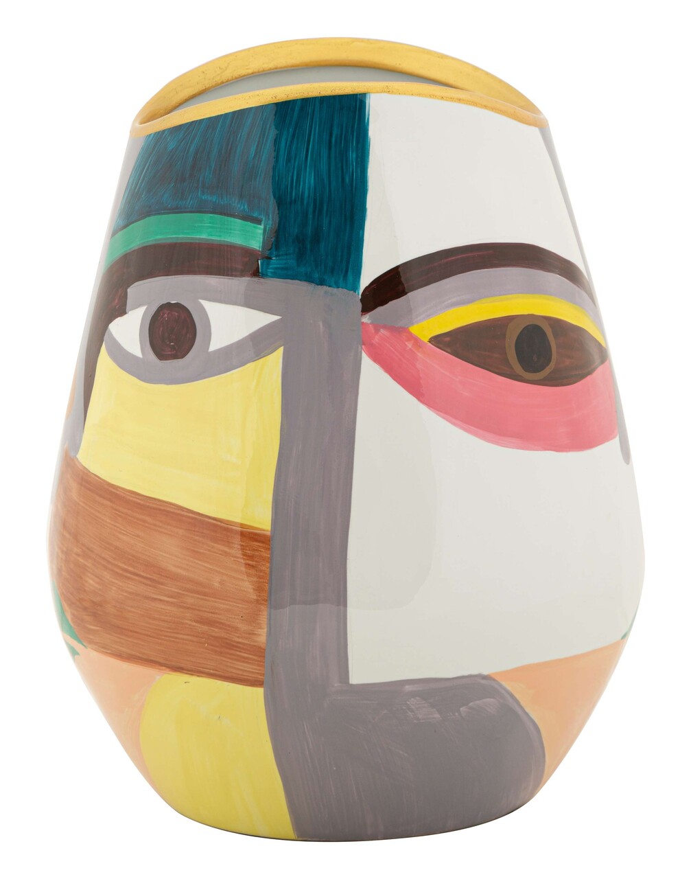 Vaza decorativa Piccassy Fat, Mauro Ferretti, 19x24.5 cm, ceramica, multicolor - 1 | YEO