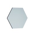 Oglinda decorativa, Siam, Zeo, 70x60x2.2 cm, MDF , Negru