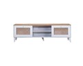 Comoda TV, Wolina, Goose, 55x180x41 cm, Corp: 100% MDF, Alb / Stejar