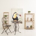 Etajera tip scara, Creaciones Meng, 41x30x130 cm, lemn de paulownia