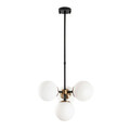 Lustra, Fulgor, 942FLG1162, Metal, Negru / Antic / Crem