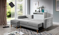 Coltar extensibil reversibil 3 locuri ELTAP, AsgL-23, Asgard, 248x162x93 cm, lemn/poliester, gri deschis