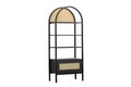 Corp biblioteca, Howard, Nala 76, 76x185x40 cm, PAL, Negru