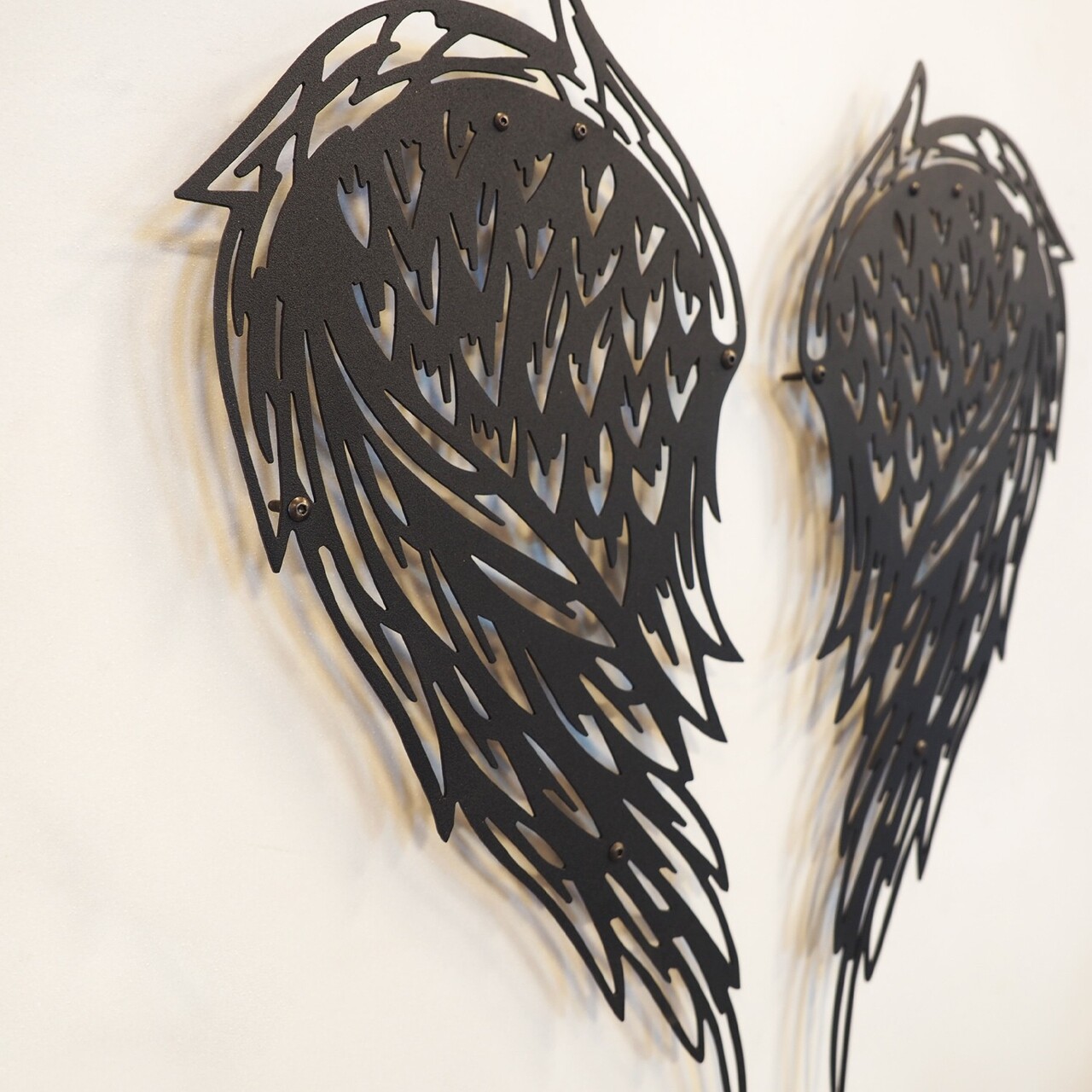 Decoratiune de perete, Angel Wings, Dimensiune: 32 x 70 cm (1 bucată), Negru - view 3