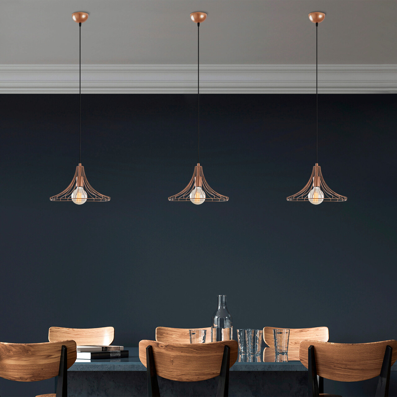 Lustra, Alby, 525NOR1592, Metal, Cupru - 1 | YEO