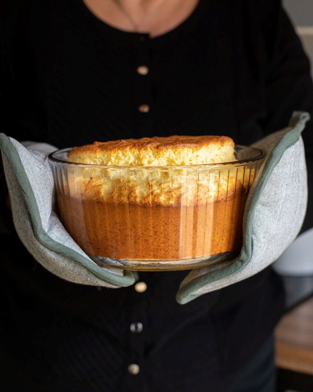 Forma souffle, sticla termorezistenta, 22cm/2,5L - Pyrex - imagine 2