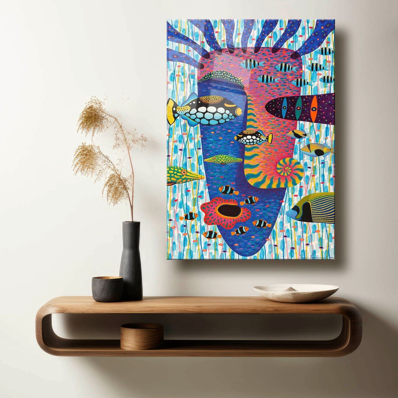 Tablou decorativ Camtbl-025 70 x 100 cm Multicolor