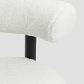 Scaun Pacis, Homla, 65.5x59.5x75.5 cm, lemn/MDF/poliester, ecru/negru