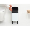 Cos de gunoi, Brabantia, Bo Small, 4 L, 17.2x20x36 cm, otel, alb