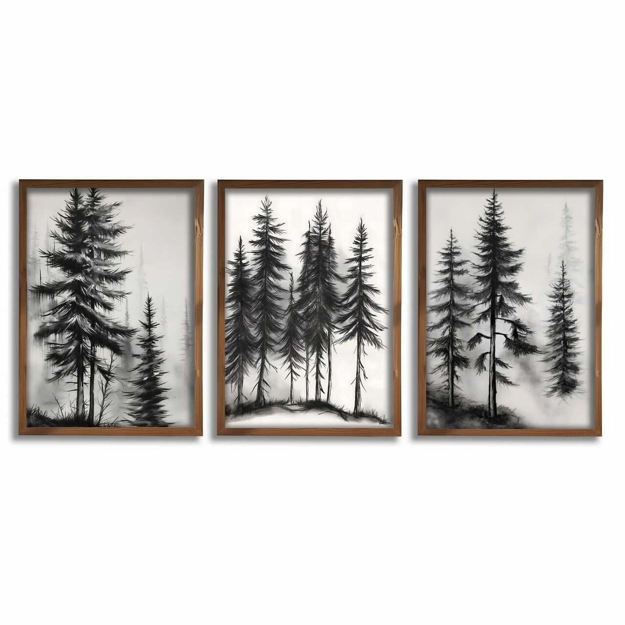 Set 3 tablouri decorative, GE267-L, Lemn, Multicolor - view 2