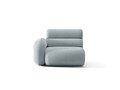 Modul canapea stanga 1 loc, Neo, Micadoni Home, 110x100x83 cm, tesatura Boucle, albastru deschis