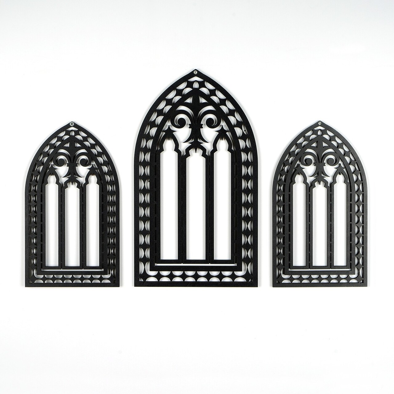 Decoratiune de perete, CRY021, Dimensiune: 26 x 15 cm (2 bucăți), Negru - view 6