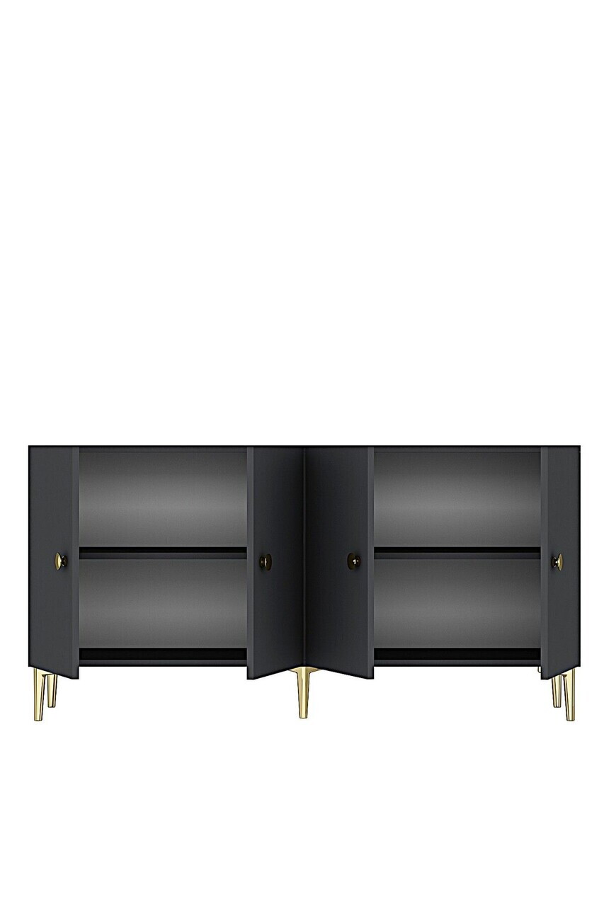 Consola, Hanah Home, Simple 180, 180x75x32 cm, Antracit — imaginea 6