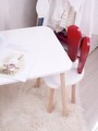 Set masa si scaun pentru copii, Bambini, Bunny One Chair Set, Rosu/Alb